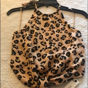 Cheetah halter top by Olivaceous